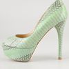 B Brian Atwood Bambola Snake Pumps in Green (mint) - Lyst