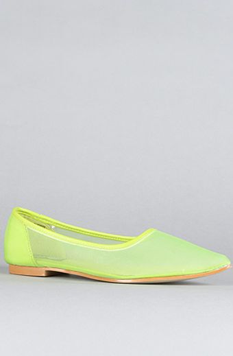 Cheap Monday The Point Net Shoe in Neon Green - Lyst