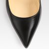 Christian Louboutin Leather Point Toe Pumps in Black - Lyst