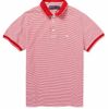 Etro Striped Cotton Polo Shirt in Red for Men - Lyst