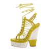 Giuseppe Zanotti Ankle Wrap Sandal in Yellow (l) - Lyst