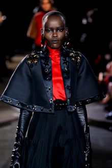 Givenchy Fall 2012 Red Turtleneck Blouse - Lyst