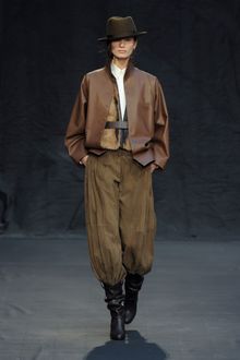 Hermes Fall 2012 Baggy Suede Pants - Lyst