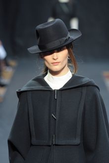Hermes Fall 2012 White Funnel Neck Long Sleeve Top - Lyst