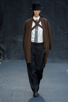 Hermes Fall 2012 Oversized Slouchy Brown Knitted Cardigan  - Lyst
