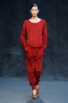 Hermes Fall 2012 Tapered Sueded Pants  - Lyst