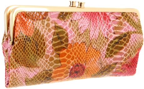 Hobo International Lauren Wallet in Multicolor (pink peony) - Lyst