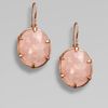 Ippolita 18k Gold & Sterling Silver Semiprecious Rose Quartz Oval Earrings in Pink (rose) - Lyst