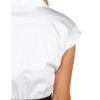 Love Moschino Cap Sleeve Dress with Ruffles in White (w) - Lyst