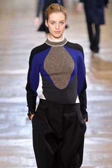 Stella McCartney Fall 2012 Geometric Wool Appliquè Sweater  - Lyst