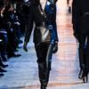 Yves Saint Laurent Fall 2012 Black Knee Length Leather Boots in Black - Lyst