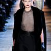 Yves Saint Laurent Fall 2012 Black Fur Trimmed Cape Coat in Black - Lyst