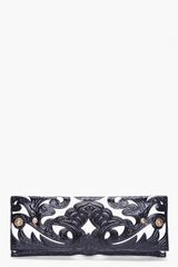 Balmain Black Marie Embossed Clutch