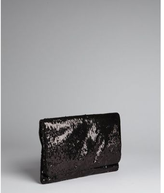 BCBGMAXAZRIA Sequined Foldover Clutch - Lyst