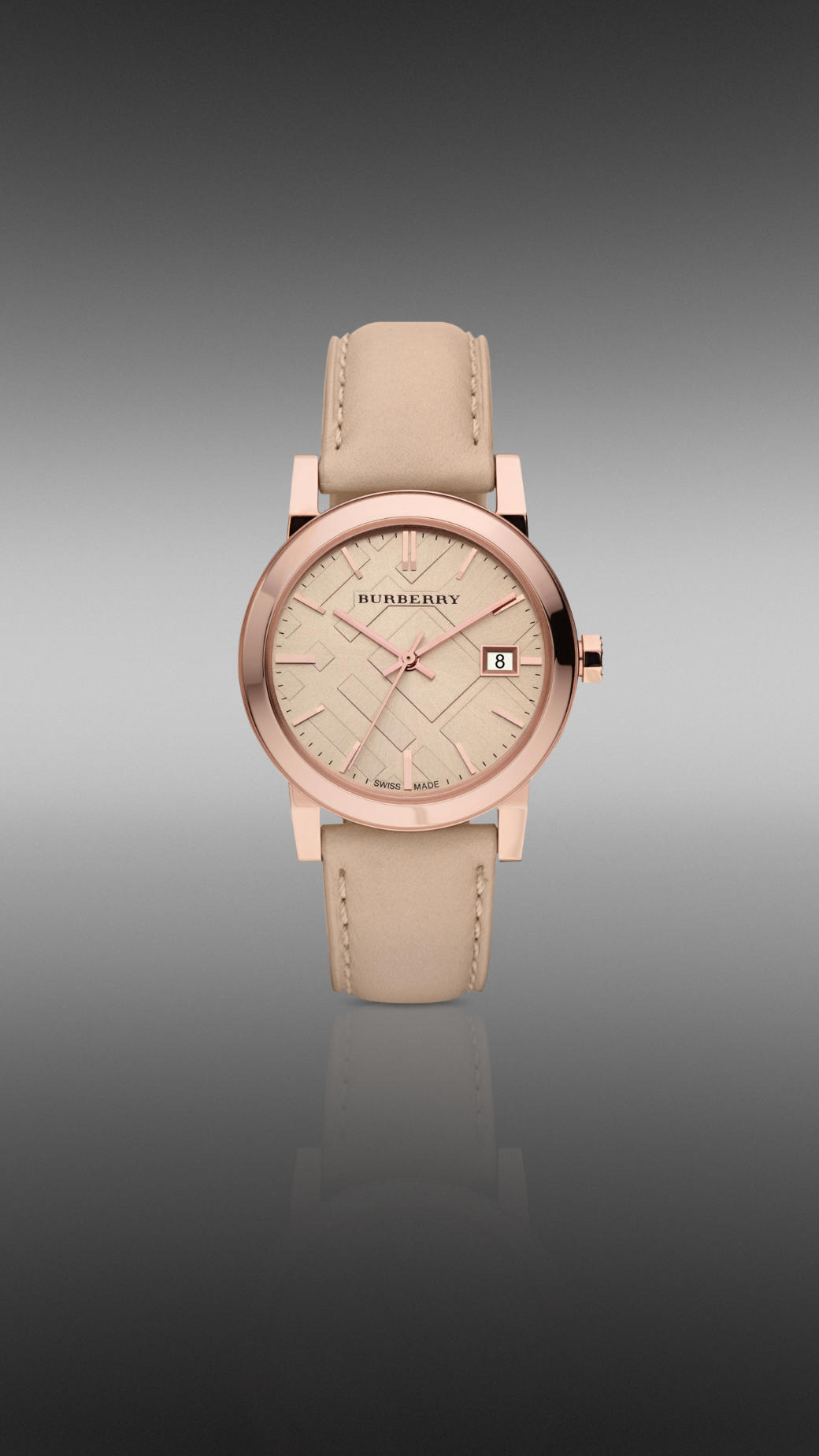 Burberry The City Bu9109 34Mm in Beige (nude) | Lyst