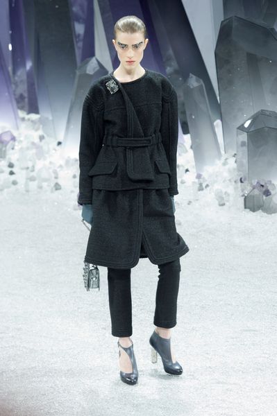 Chanel Fall 2012 Cropped Straight Leg Trousers in Gray - Lyst