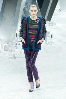 Chanel Fall 2012 Multicolored Striped Sweater - Lyst