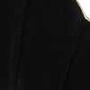 Charlotte Olympia Suede Shell Clutch in Black - Lyst