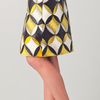 Derek Lam Peg Skirt With Leather Trim in Yellow (black) - Lyst