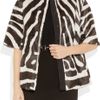 Giambattista Valli Reversible ZebraPrint Goat Hair Coat in Animal (zebra) - Lyst