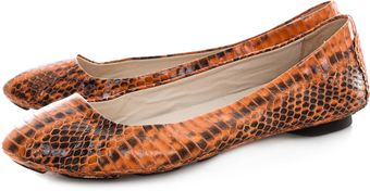  Odette Snakeskin Flats 