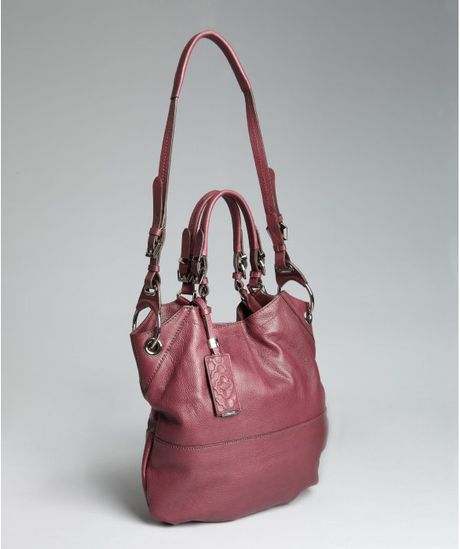 Oryany Dark Grape Leather Sydney Ring Shoulder Bag in Purple (grape) Oryany Dark Grape Leather Sydney Ring Shoulder Bag in Purple (grape)