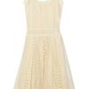 Philosophy Di Alberta Ferretti Lace and Cottontulle Dress in Beige (cream) - Lyst