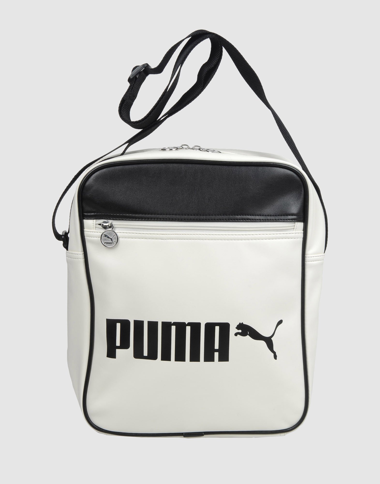 Puma Medium Leather Bag in Beige for Men (white) Lyst