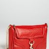 Rebecca Minkoff Mac Ostrich Embossed Clutch in Red - Lyst