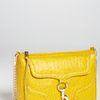 Rebecca Minkoff Mac Ostrich Embossed Clutch in Yellow - Lyst