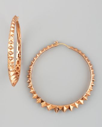 Stephen Webster Superstud Hoop Earrings, Rose Gold - Lyst