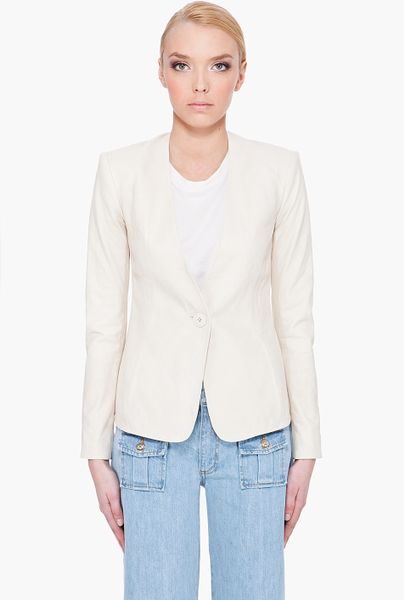 Theyskens' Theory Bone Jabine Blazer in White (bone) - Lyst