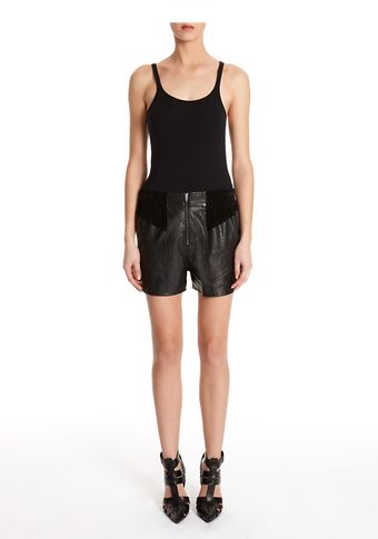  Collaged Laser Cut Running Short 