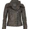 Allsaints Caledonian Leather Jacket in Gray (grey) - Lyst
