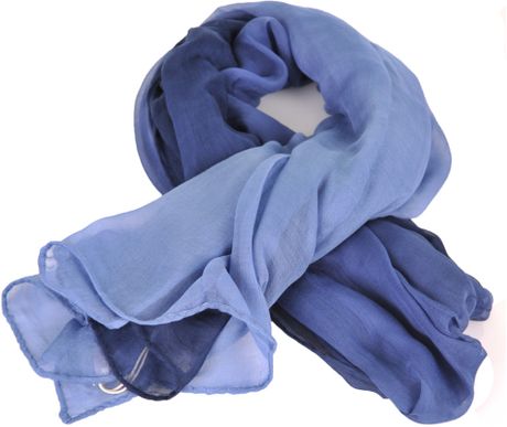 Crumpet Ombre Scarf in Navy in Blue (navy) - Lyst