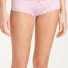 Hanky Panky Lace Trim Knit Boyshorts in Pink (cotton candy) - Lyst