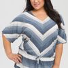 Olivia Moon Stripe Dolman Sleeve Top in Blue (grey stripe) - Lyst