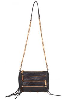 Rebecca Minkoff Mini 5 Zip Black Clutch - Lyst