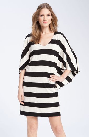 Suzi Chin For Maggy Boutique Stripe Batwing Jersey Dress - Lyst