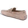 Tod's Gommini Laceup Driving Shoe in Beige for Men (pale pink suede) - Lyst
