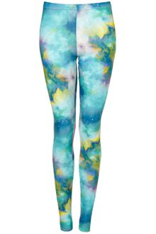 Topshop Space Print Leggings - Lyst