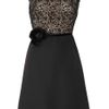 Valentino SilkCrepe and Lace Dress in Black - Lyst