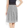 Carven Twill and Tweed Belted Dress in Blue (navy) - Lyst