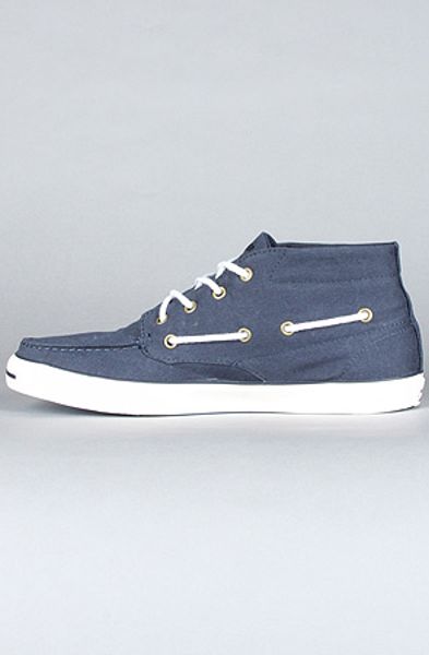Converse The Jack Purcell Mid Boat Shoe in Navy in Blue for Men (navy
