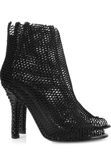 Dolce & Gabbana Peep-Toe Mesh Boots - Lyst