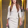 Elie Saab Fall 2012 3/4 Sleeve Peplum Pencil Dress in Beige (natural) - Lyst