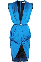 Julien Macdonald Origami Silk-satin Dress