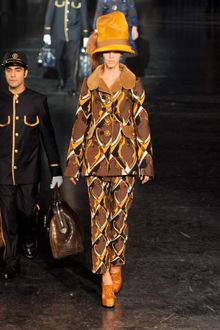 Louis Vuitton Fall 2012 Metallic Embroidered Geometric Print Pants - Lyst