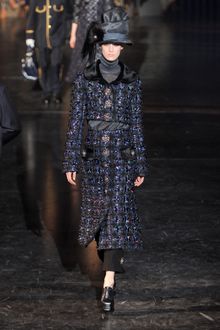 Louis Vuitton Fall 2012 Adorned Brocade MId Length Skirt - Lyst