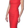 Narciso Rodriguez Cap Sleeve Dress in Red - Lyst